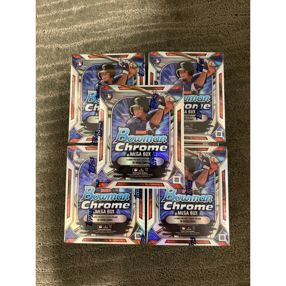 Lot of 13 2026 Topps Bowman Chrome Baseball Mega Boxes Factory Sealed MLB Cards